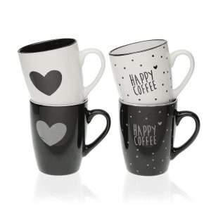 mug black e white